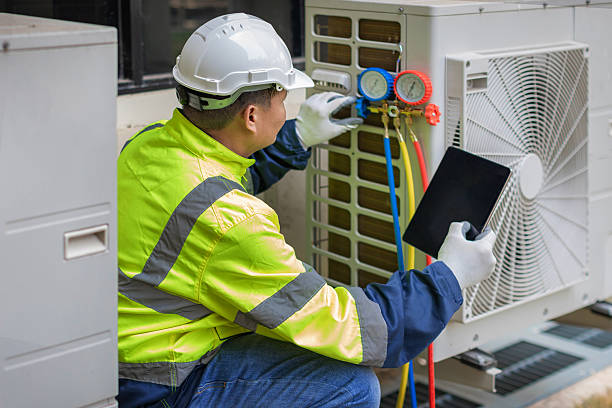 Professional Hvac technician working in Bishopville, SC